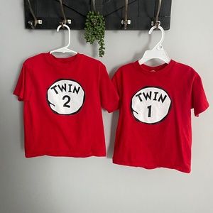 5t twin 1 and 2 t shirts